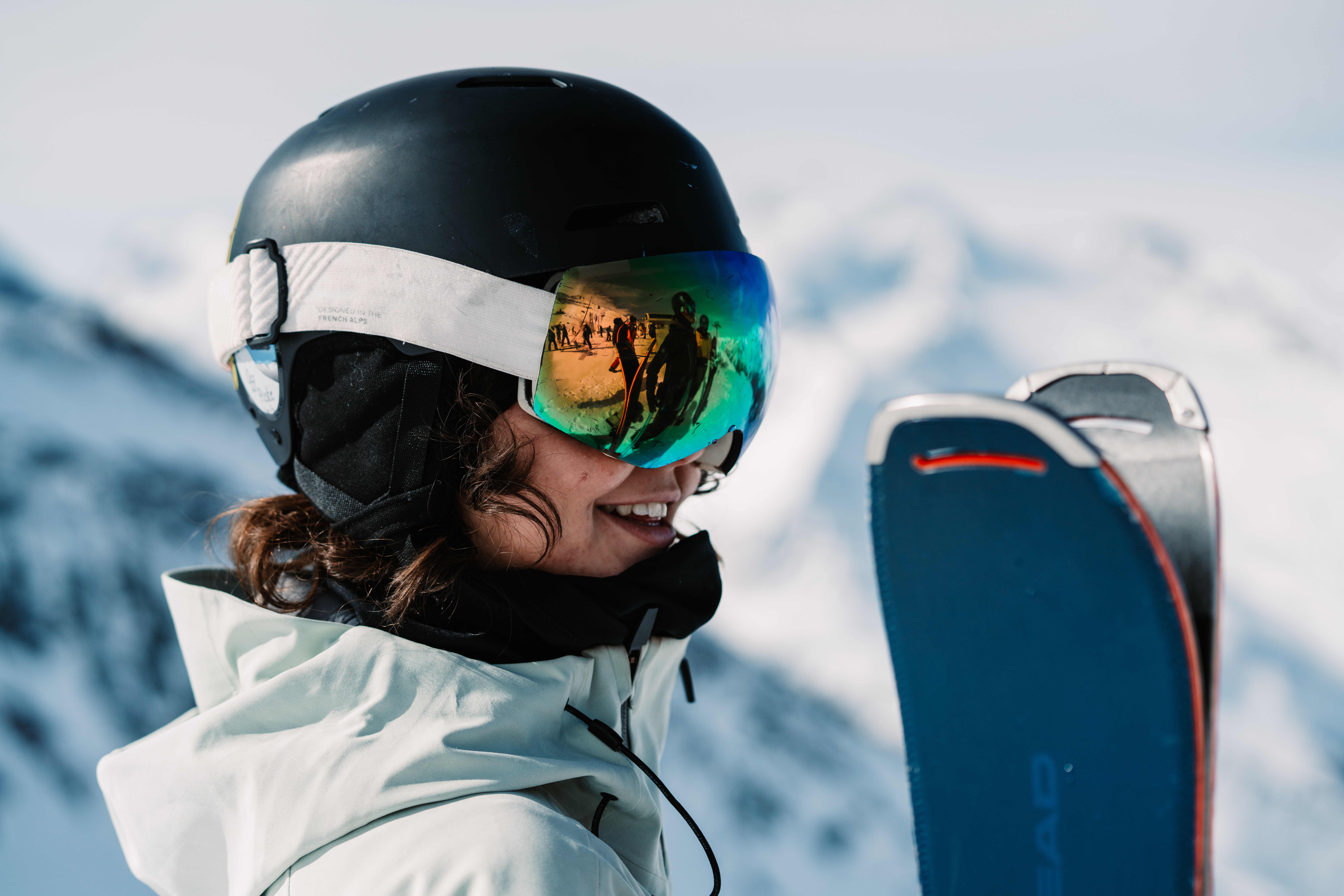 Closeup Skifahren Bergbahnen Hohsaas AG