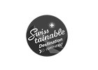 Swisstainable Logo 2025 mit Link zur Webseite